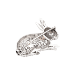 Broche Épingle en or blanc, platine et diamants