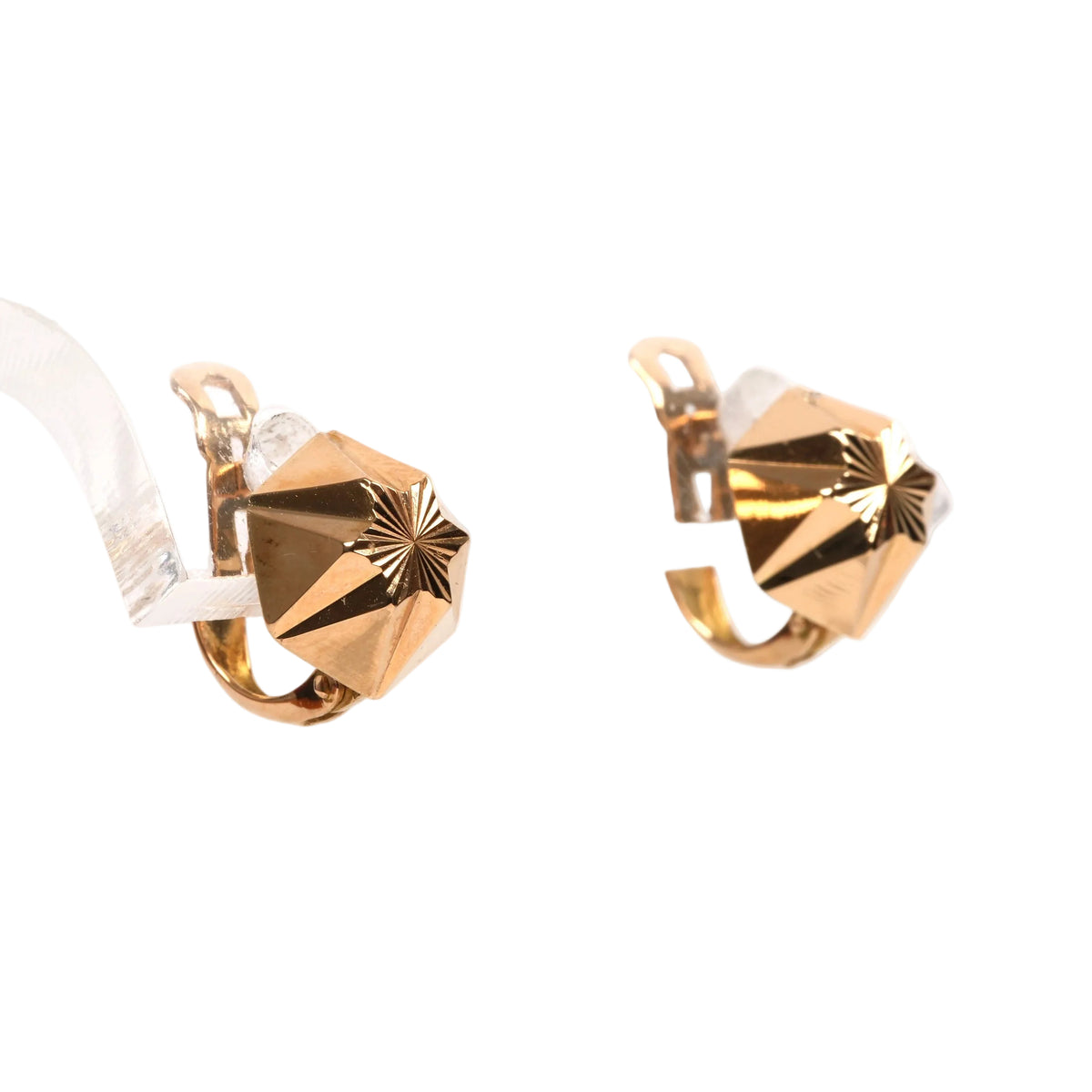 Boucles d'oreilles Dormeuses en or jaune