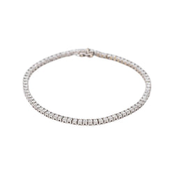 Bracelet Tennis Or blanc Diamant