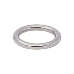 Ginette NY Bague Alliance Be my white domed band Or blanc