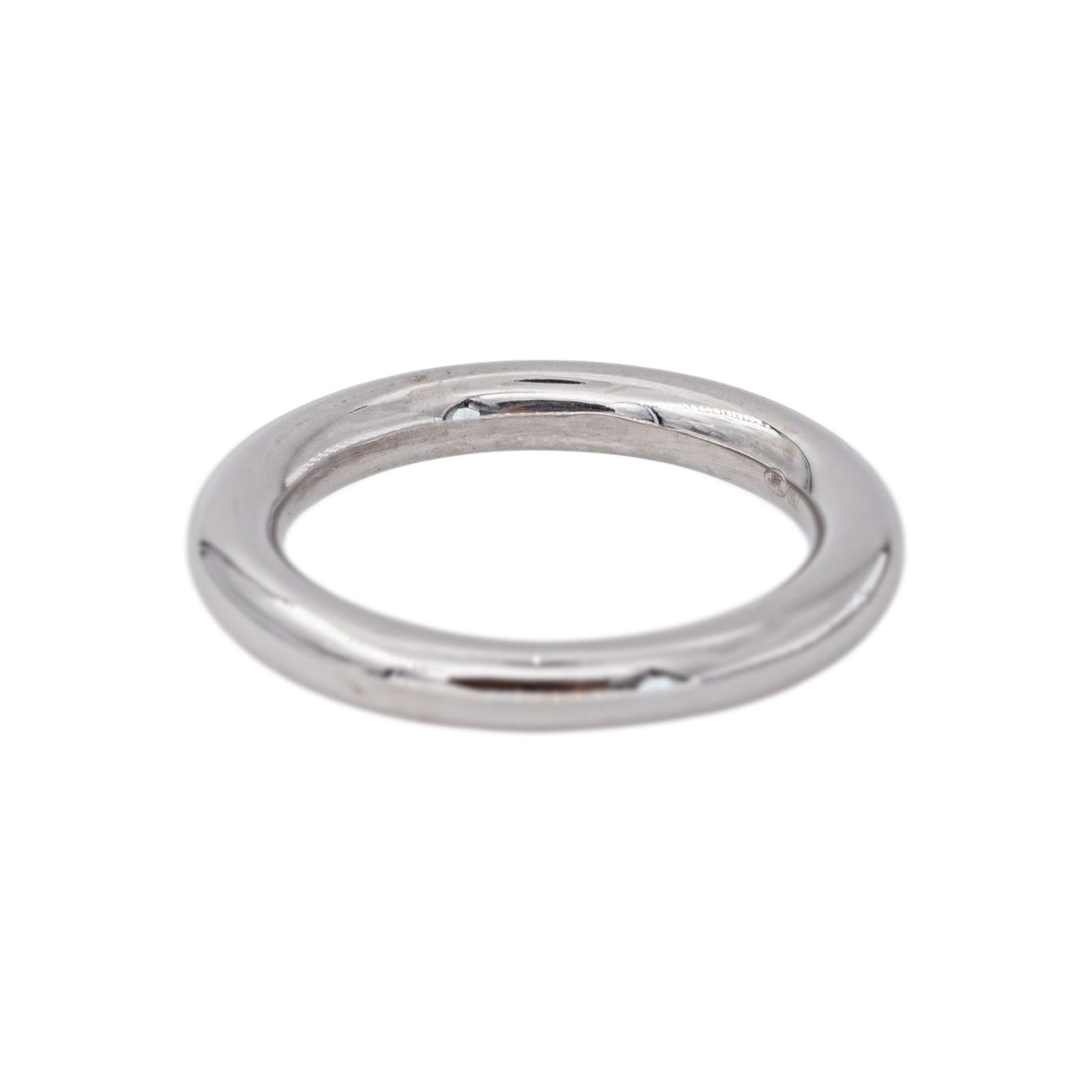 Ginette NY Bague Alliance Be my white domed band Or blanc