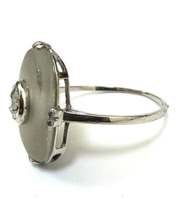 Bague Solitaire en platine et diamant
