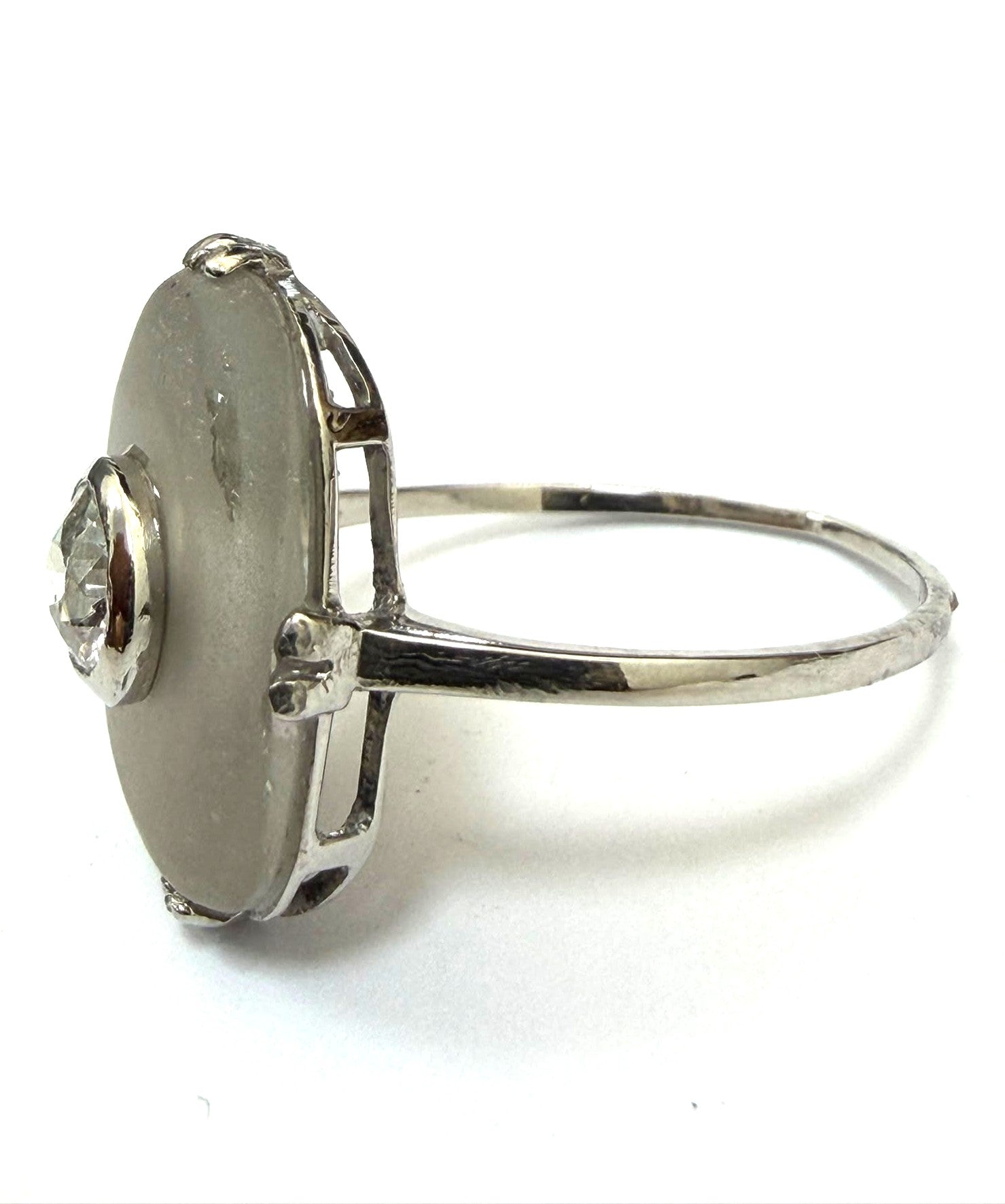 Bague Solitaire en platine et diamant