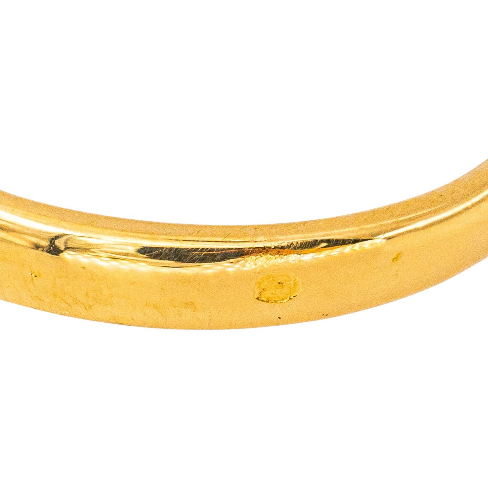 Bague Solitaire en or jaune et diamant