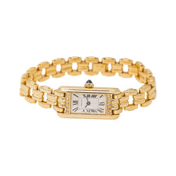 Montre CARTIER Tank Mini en or jaune et diamants