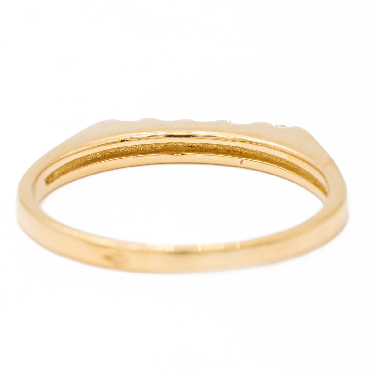 Bague Demi alliance Or jaune  Diamant