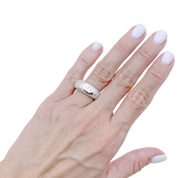 Bague Jonc CHOPARD "Love" en or blanc et diamants