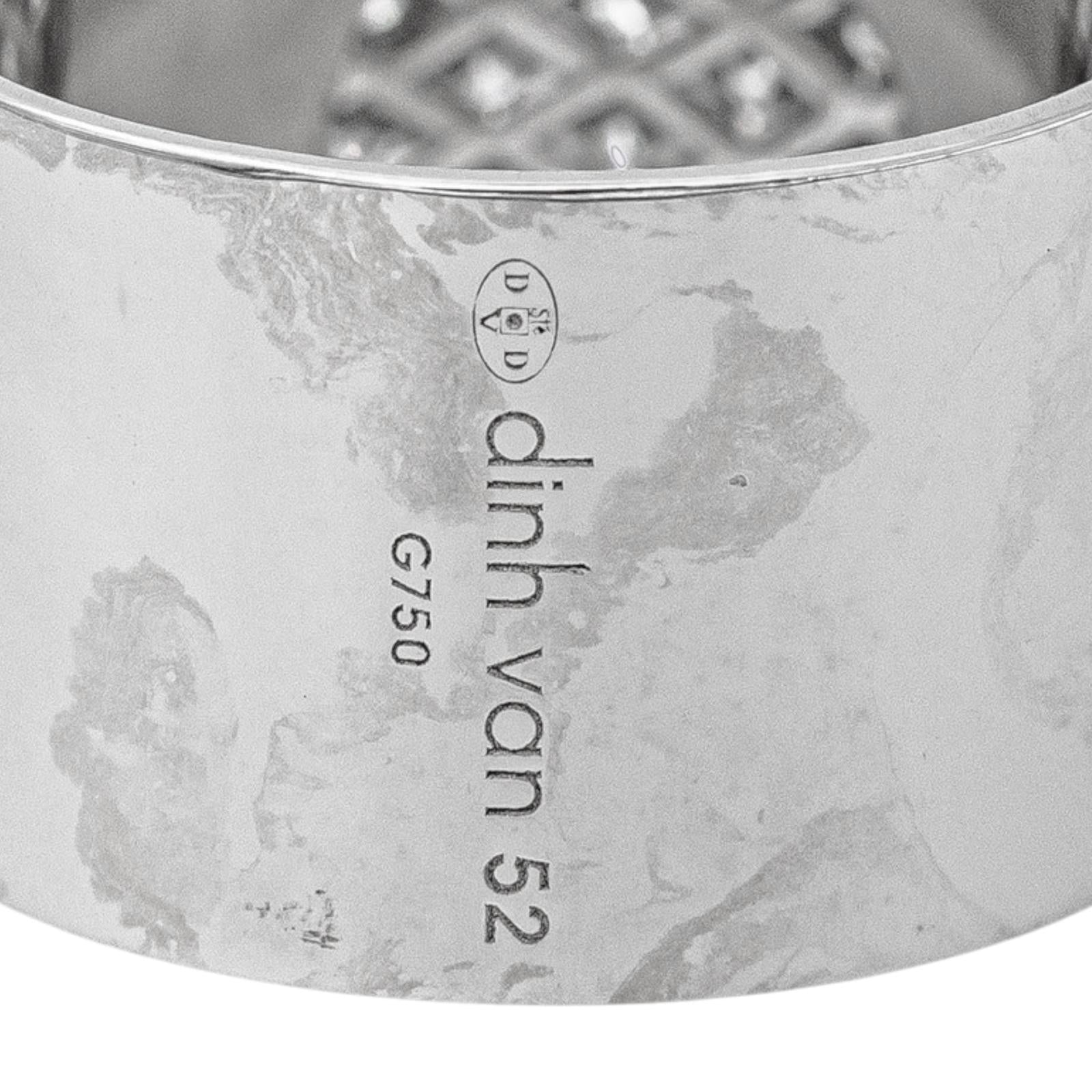 Dinh Van Bague Anthéa Or blanc Diamant