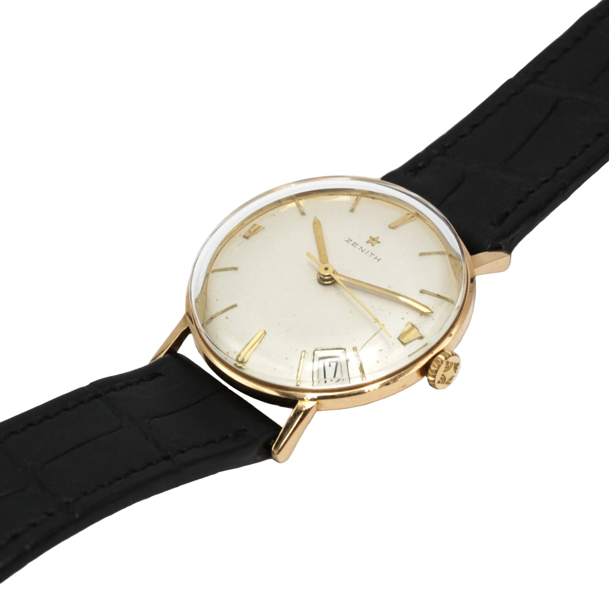 Montre ZÉNITH "Stellina" en or rose et cuir