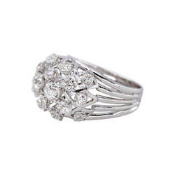 Bague Dôme Platine Diamant