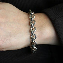 Bracelet Maille HERMÈS "Voltige" en argent