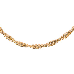 Collier maille tressée Or rose