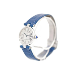 Montre CARTIER "Vendôme Must" en argent, acier et cuir