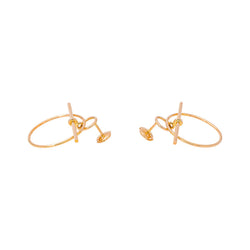 Hermès Boucles d'oreilles Loop Or rose