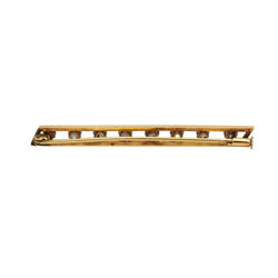 Broche Barrette en or jaune et saphirs