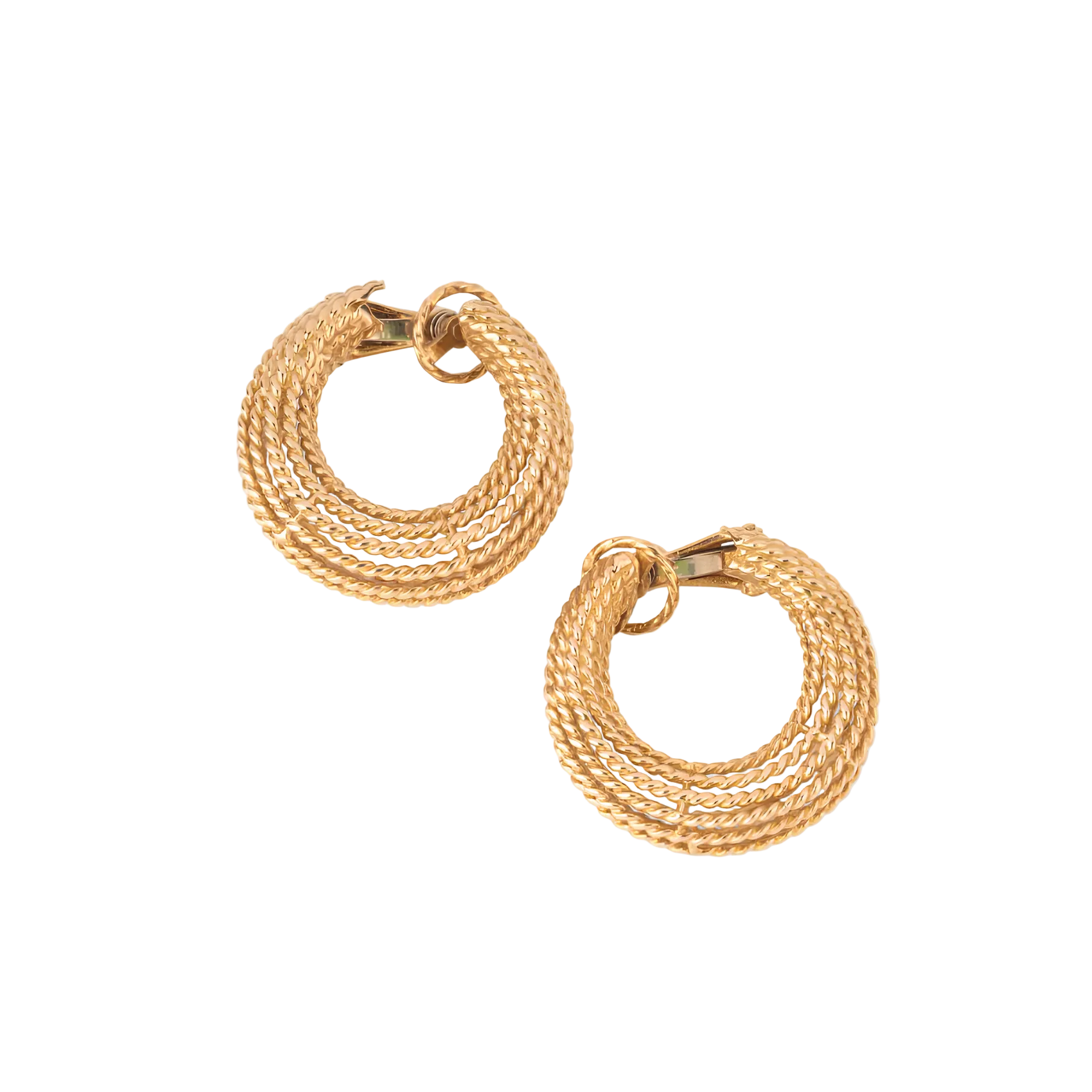 Boucles d'oreilles Créoles en or jaune