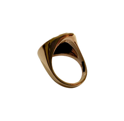Bague Chevalière BULGARI "Monete" en or rose et bronze
