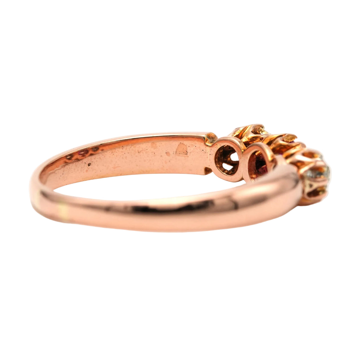 Bague Trilogie en or jaune, saphir et diamants
