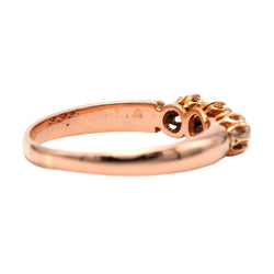 Bague Trilogie en or jaune, saphir et diamants
