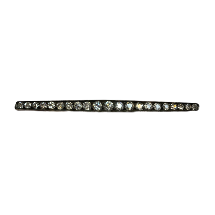 Broche Barrette en or blanc, platine et diamants