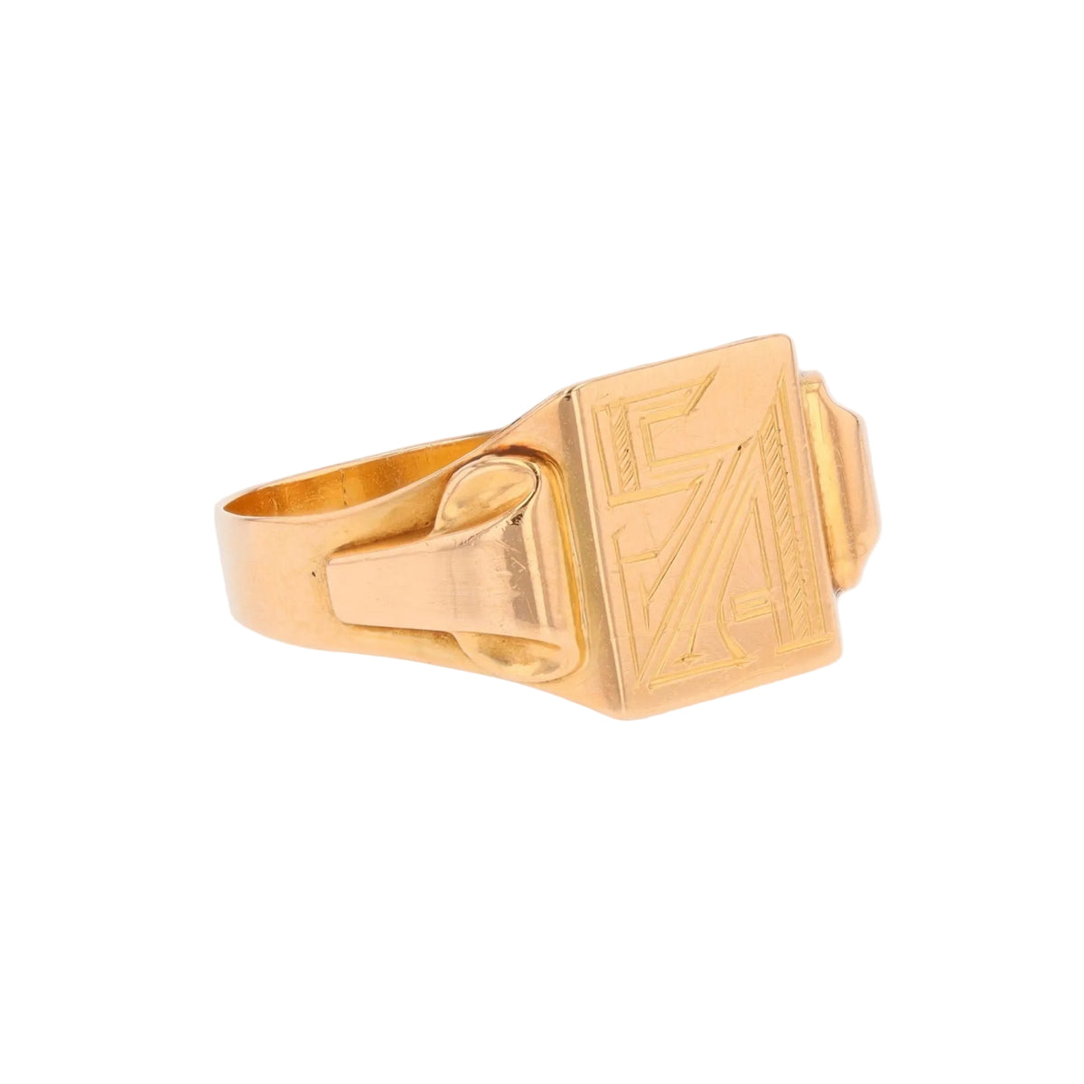 Bague Chevalière en or rose