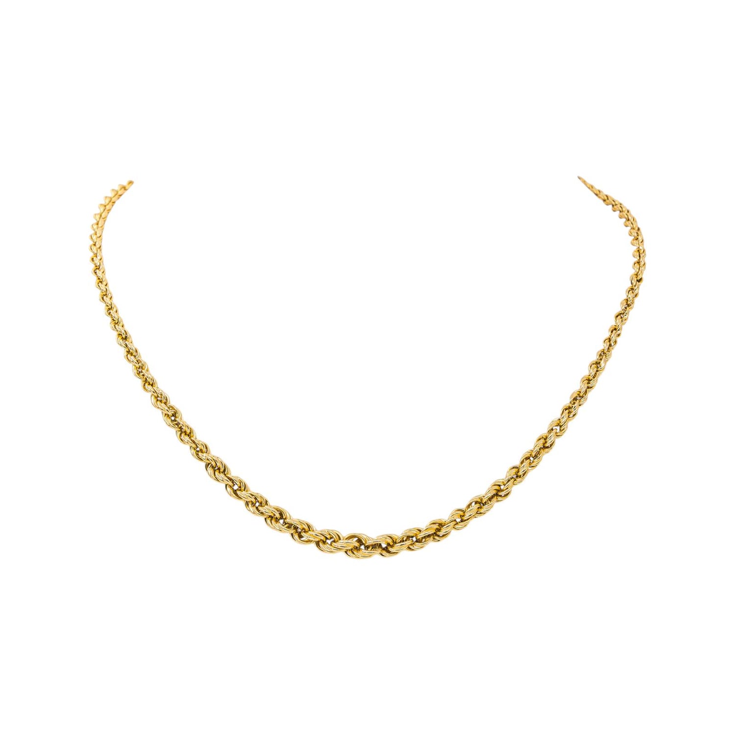 Collier Maille Corde Or jaune