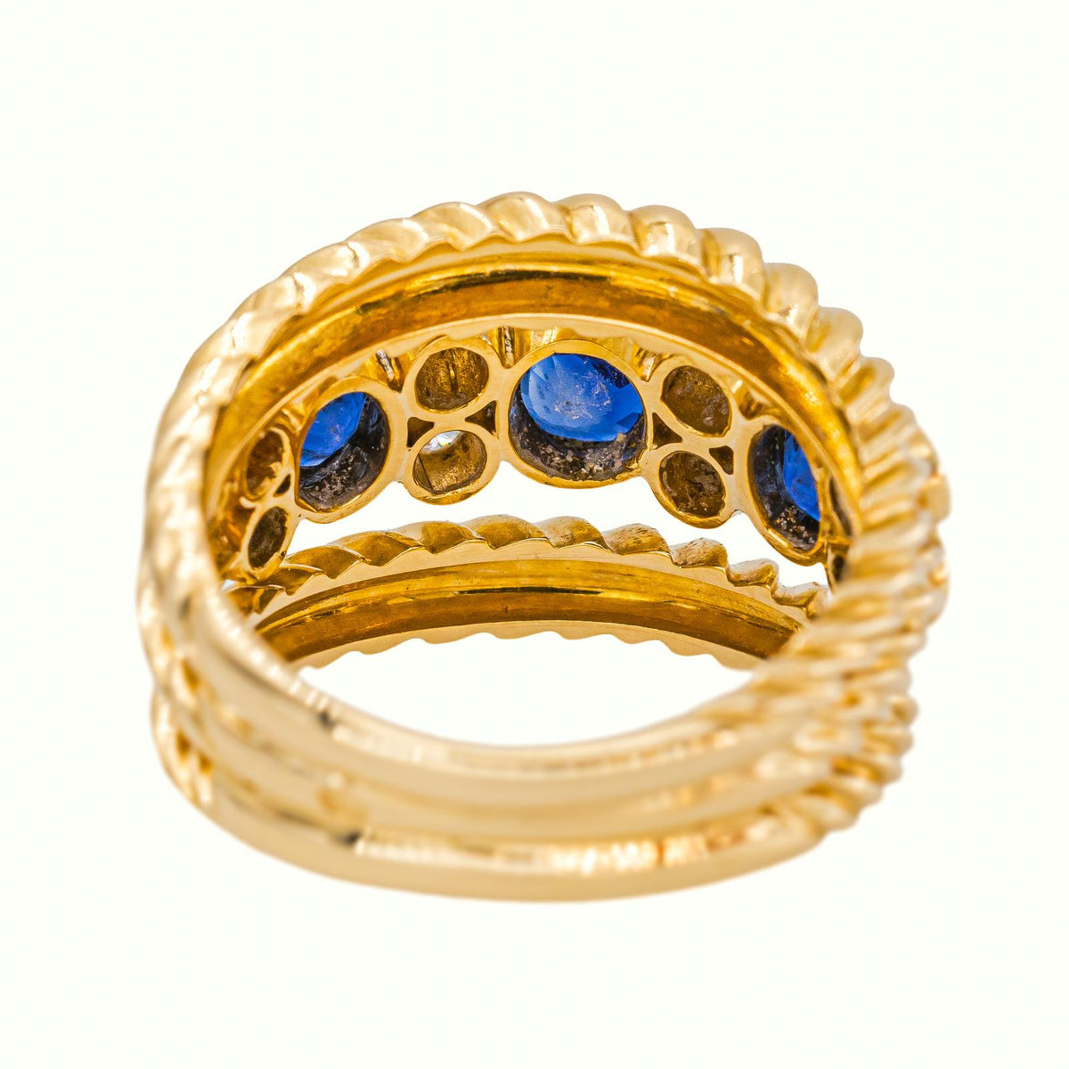 Bague Or jaune Saphir