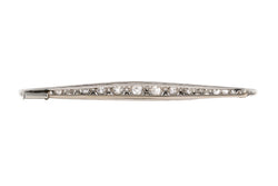 Broche Épingle en platine et diamants