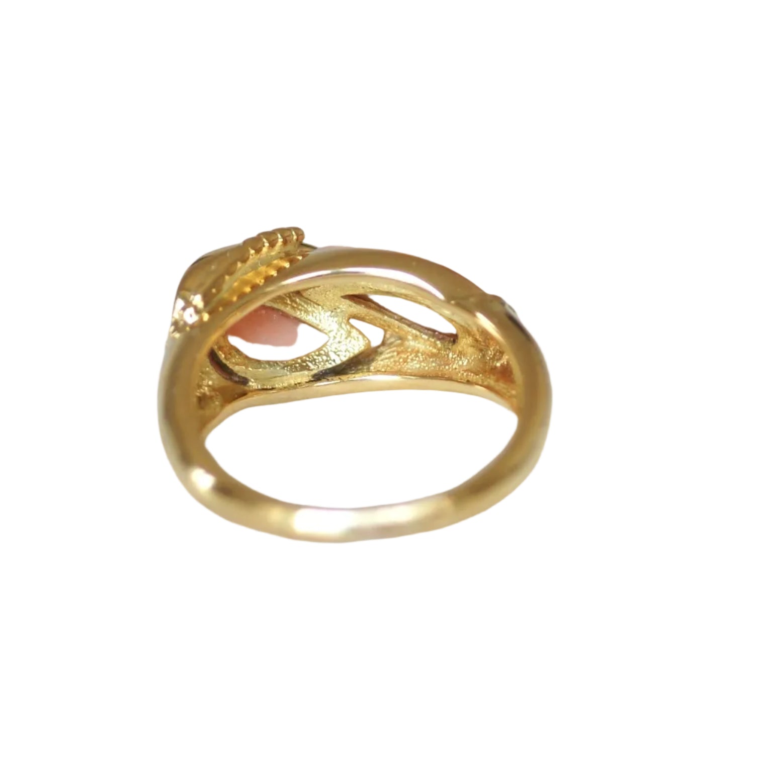 Bague Toi & Moi JEAN & PIERRE BELLIN en or jaune, corail et diamants