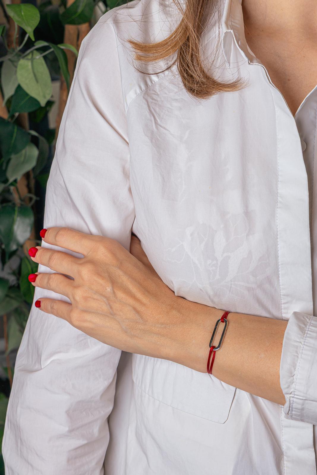 Dinh Van Bracelet Cordon Maillon Or blanc