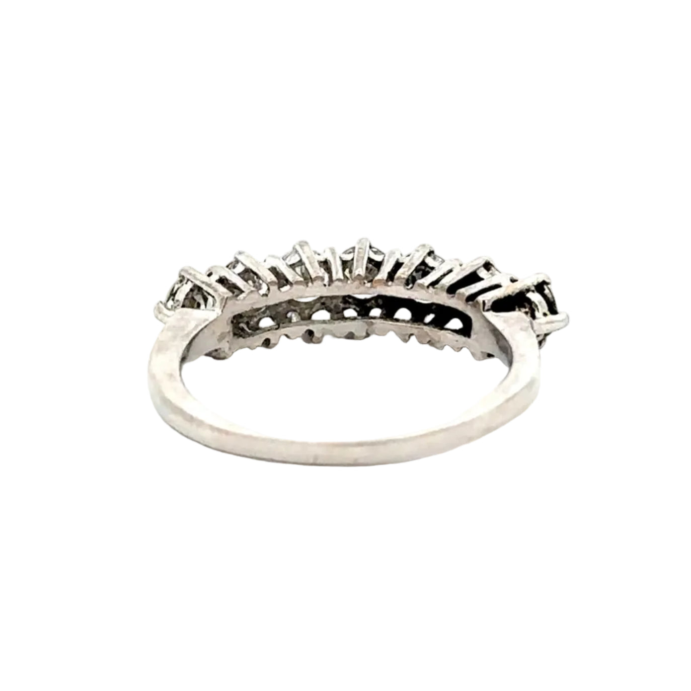 Bague Alliance en or blanc et diamants