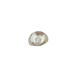 Bague MAUBOUSSIN "Transparence" en or blanc, cristal de roche et diamant