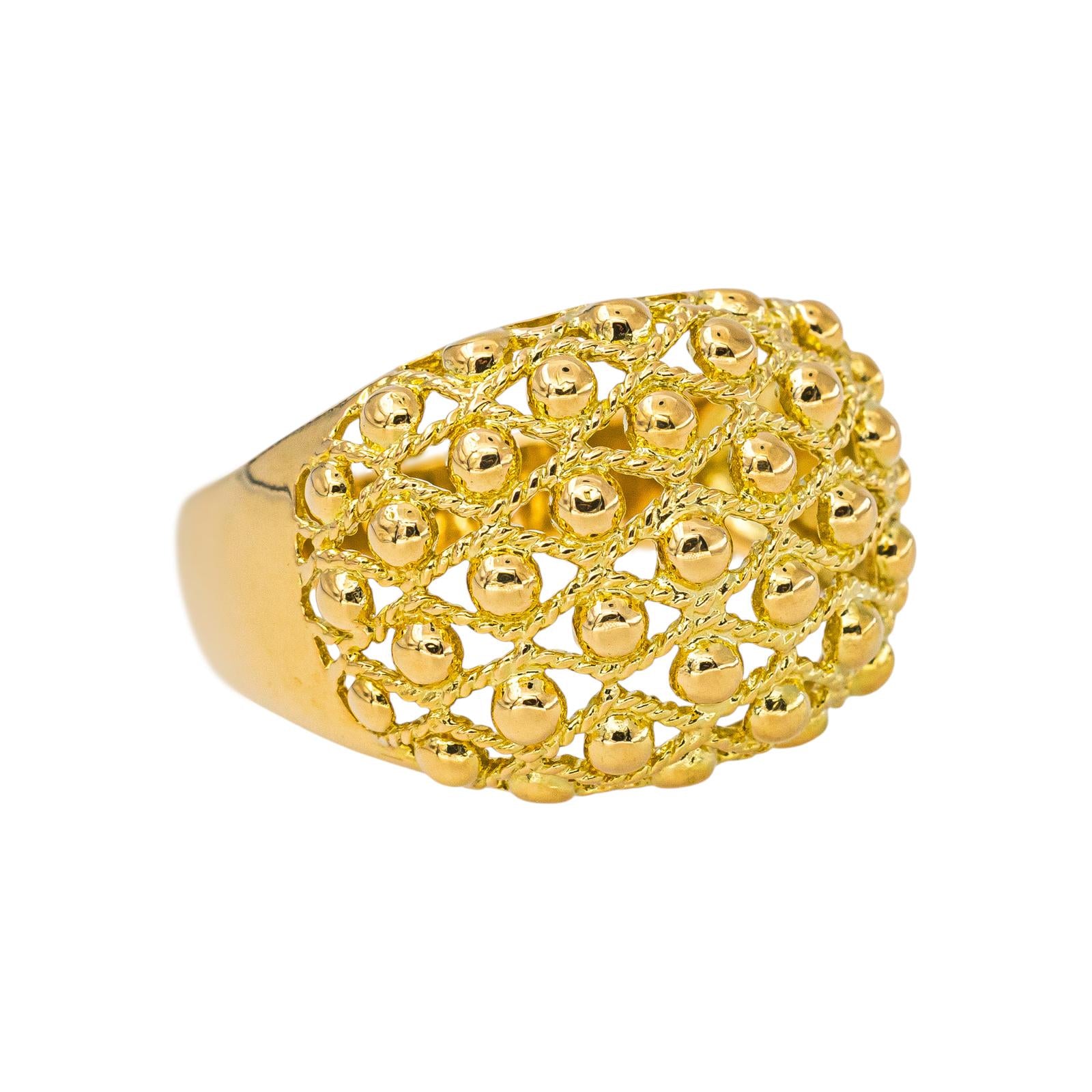 Bague Dôme en or jaune