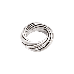 Bague Pomellato,"Mille cercles", or blanc.