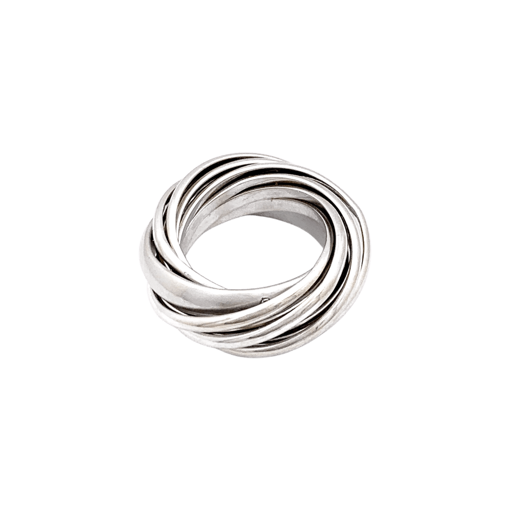 Bague Pomellato,"Mille cercles", or blanc.