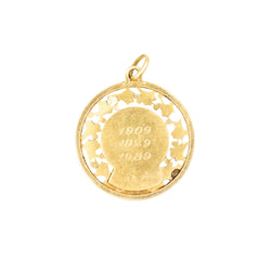 Médaille en or jaune signée Emile Dropsy