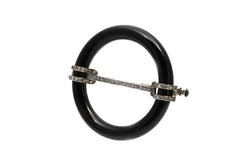 Broche Épingle en or blanc et diamants