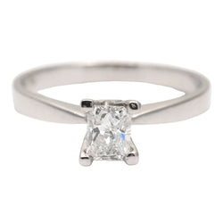 Bague Solitaire en or blanc et diamant