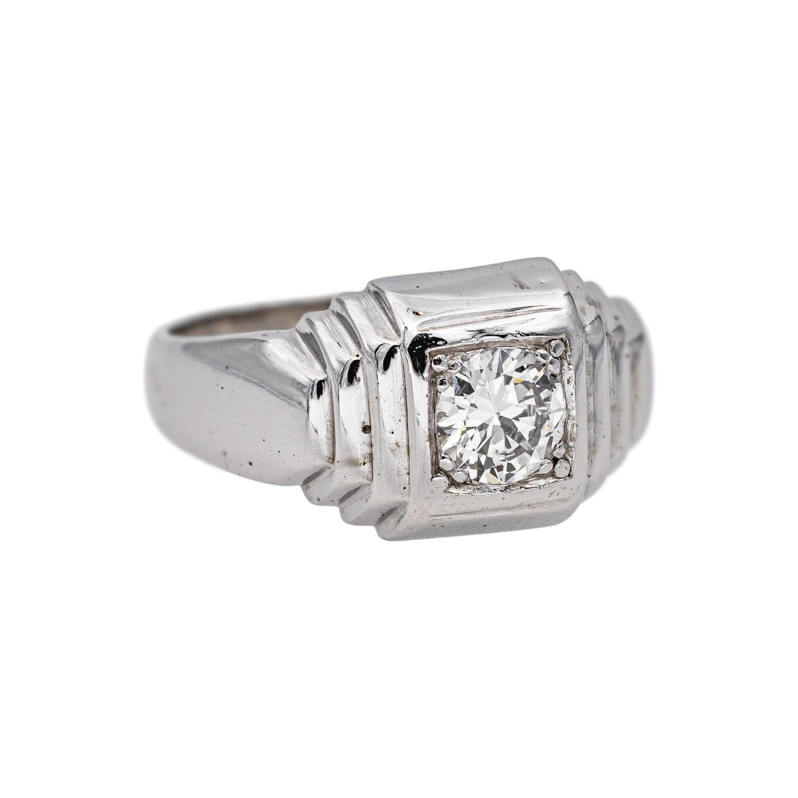 Bague Solitaire  Or blanc Diamant