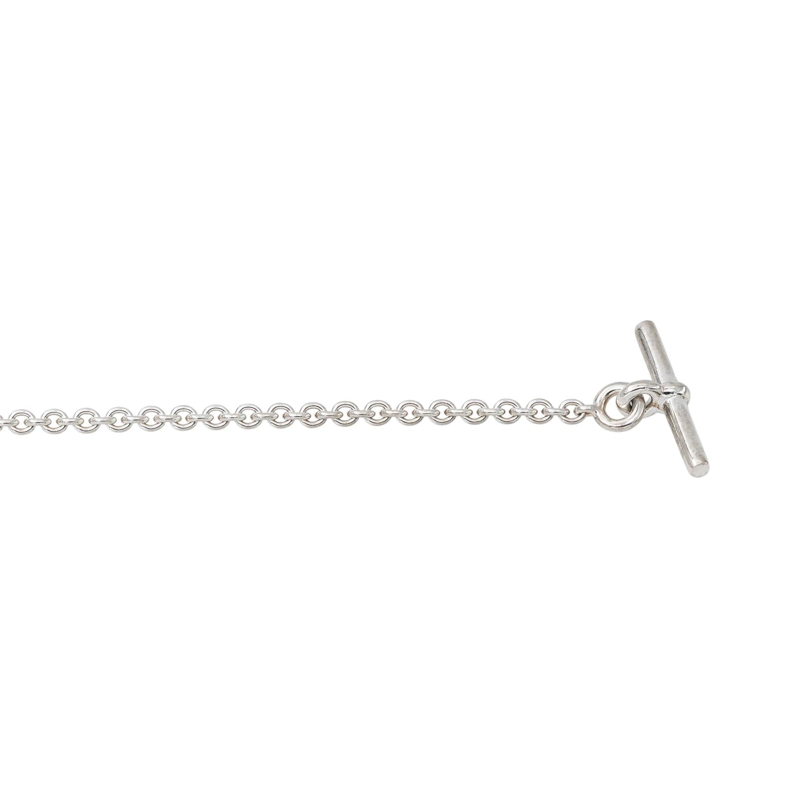 Hermès Collier Maille forçat Ex-Libris Argent