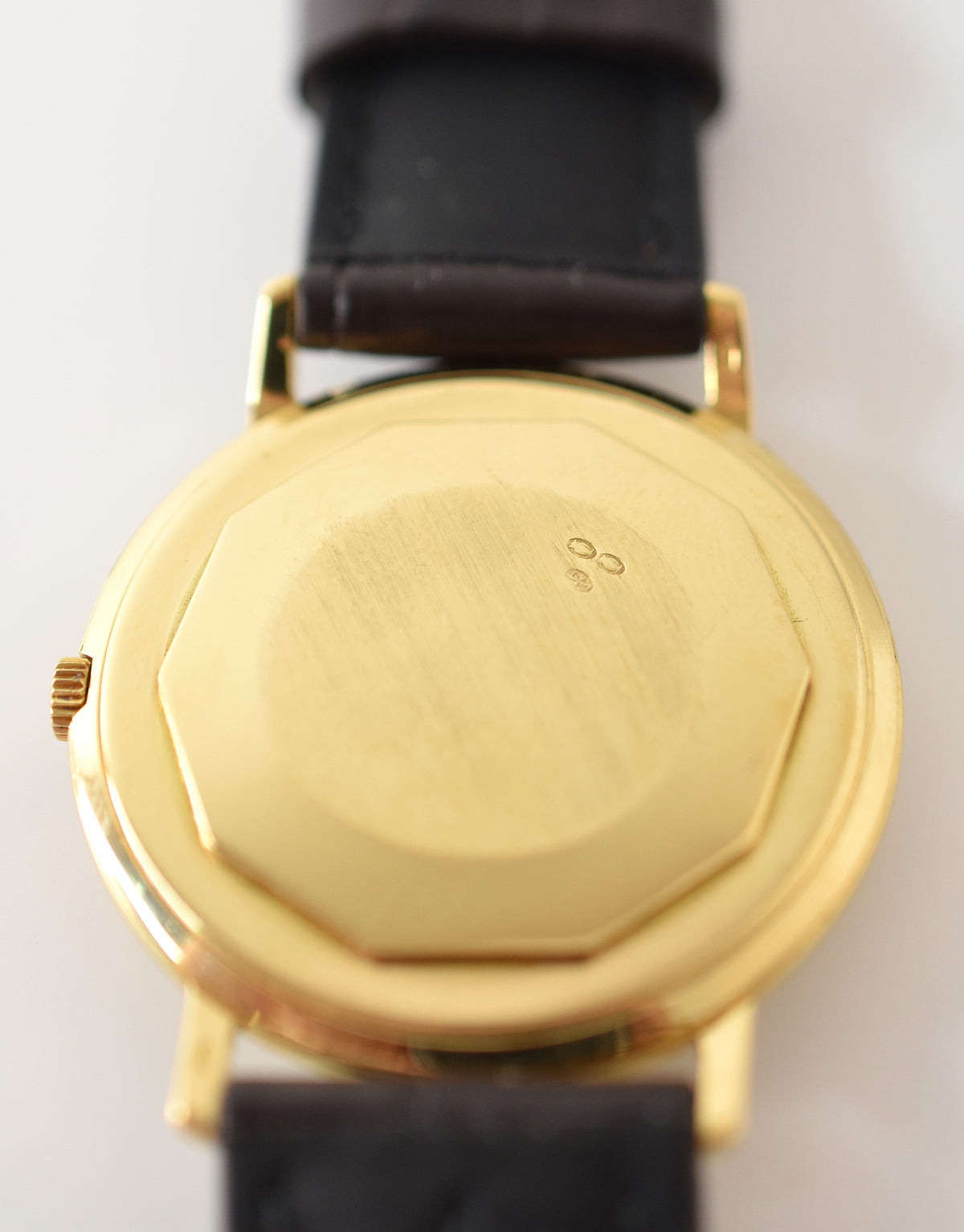 Montre VACHERON & CONSTANTIN en or jaune et cuir