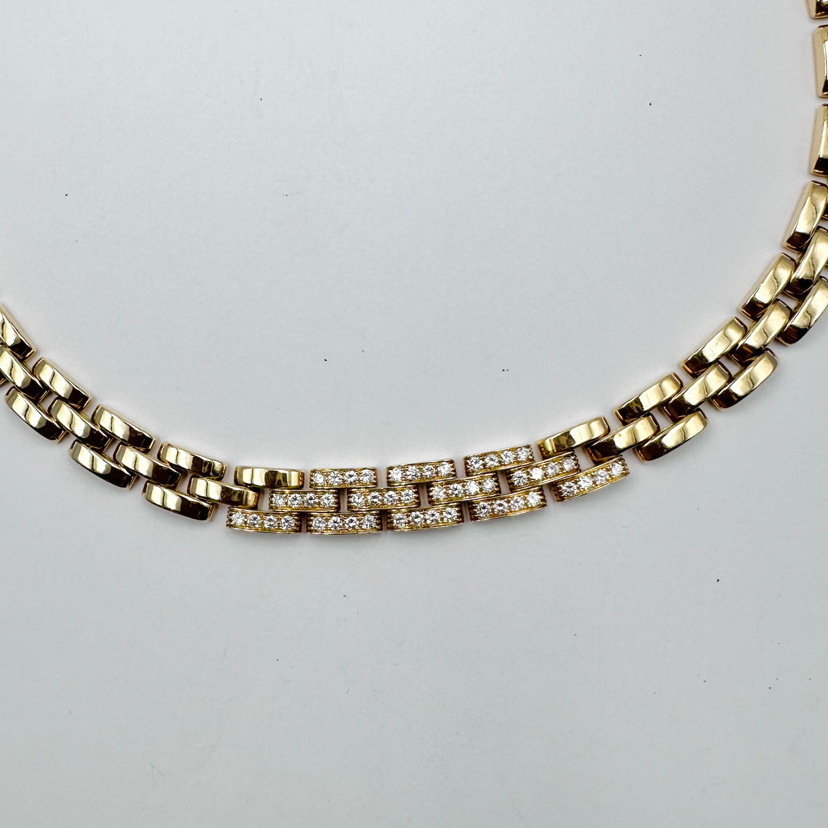 Collier Maille CARTIER "Panthère" en or jaune et diamants