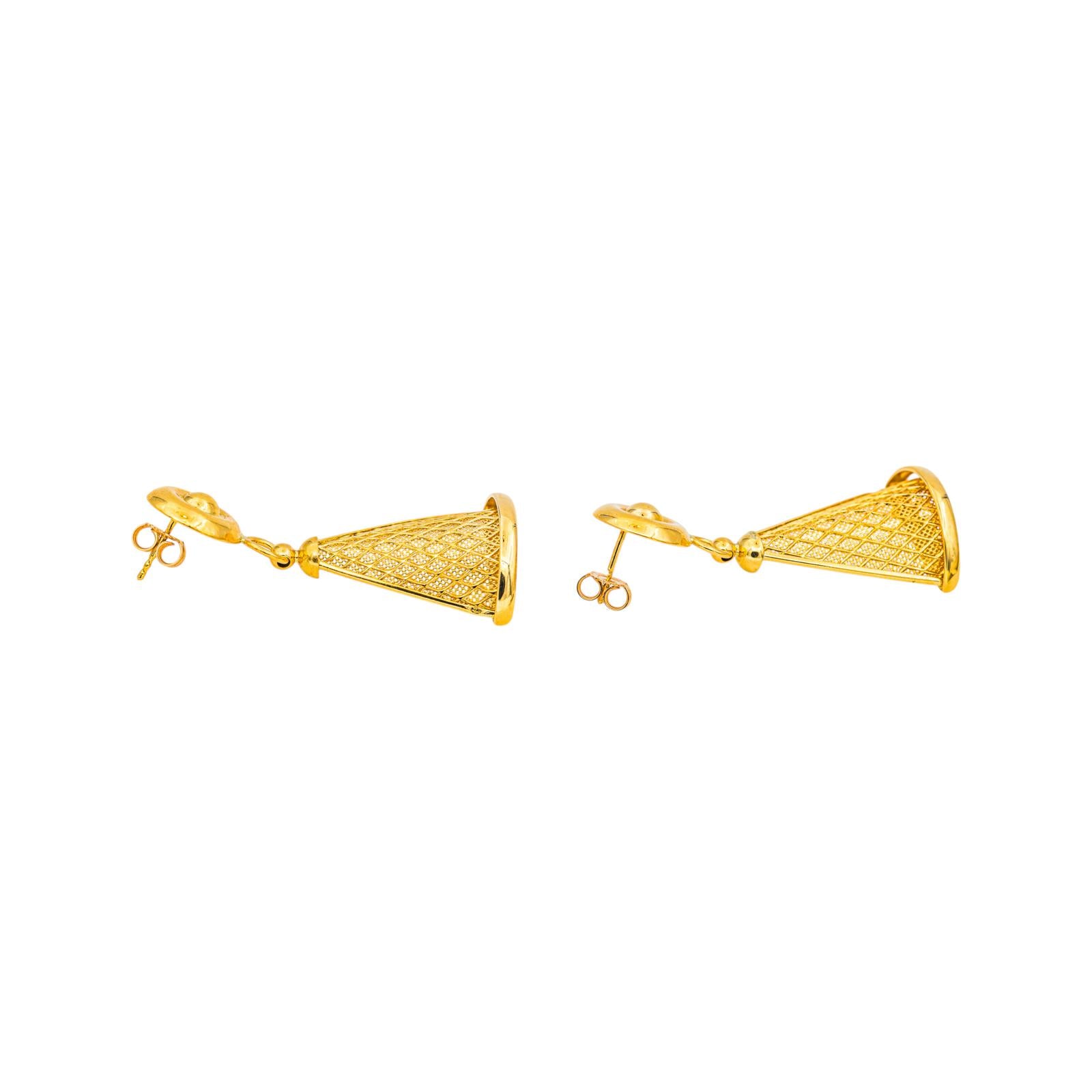 Boucles d'oreilles  Pendantes Or jaune