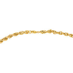 Collier Maille corde Or rose