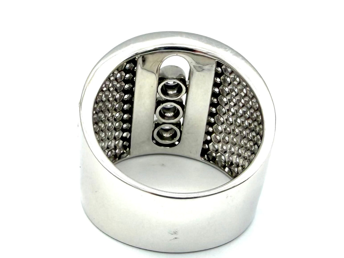 Bague MESSIKA "Move Joaillerie Pavée" en or blanc et diamants