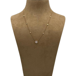 Collier Pendentif en or jaune et diamants