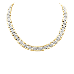Collier Mauboussin, Vintage, deux tons d'or.