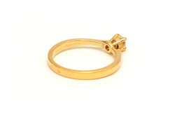 Bague Solitaire en or jaune et diamant