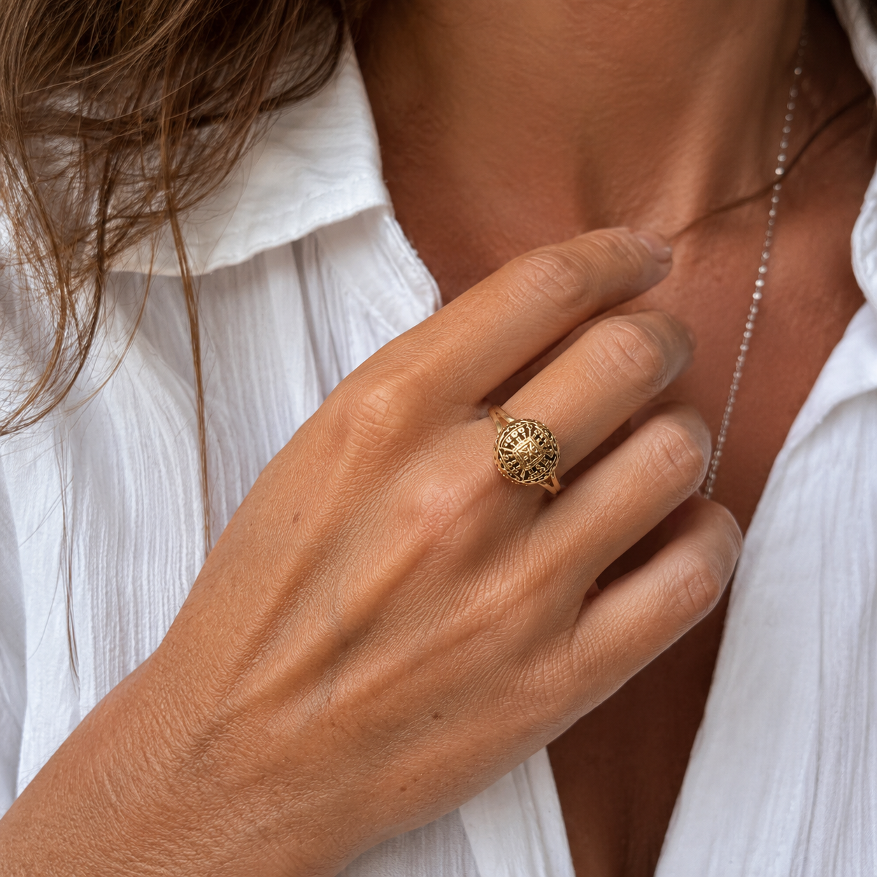 Bague Dôme ARTE ORFÉVRE en or jaune
