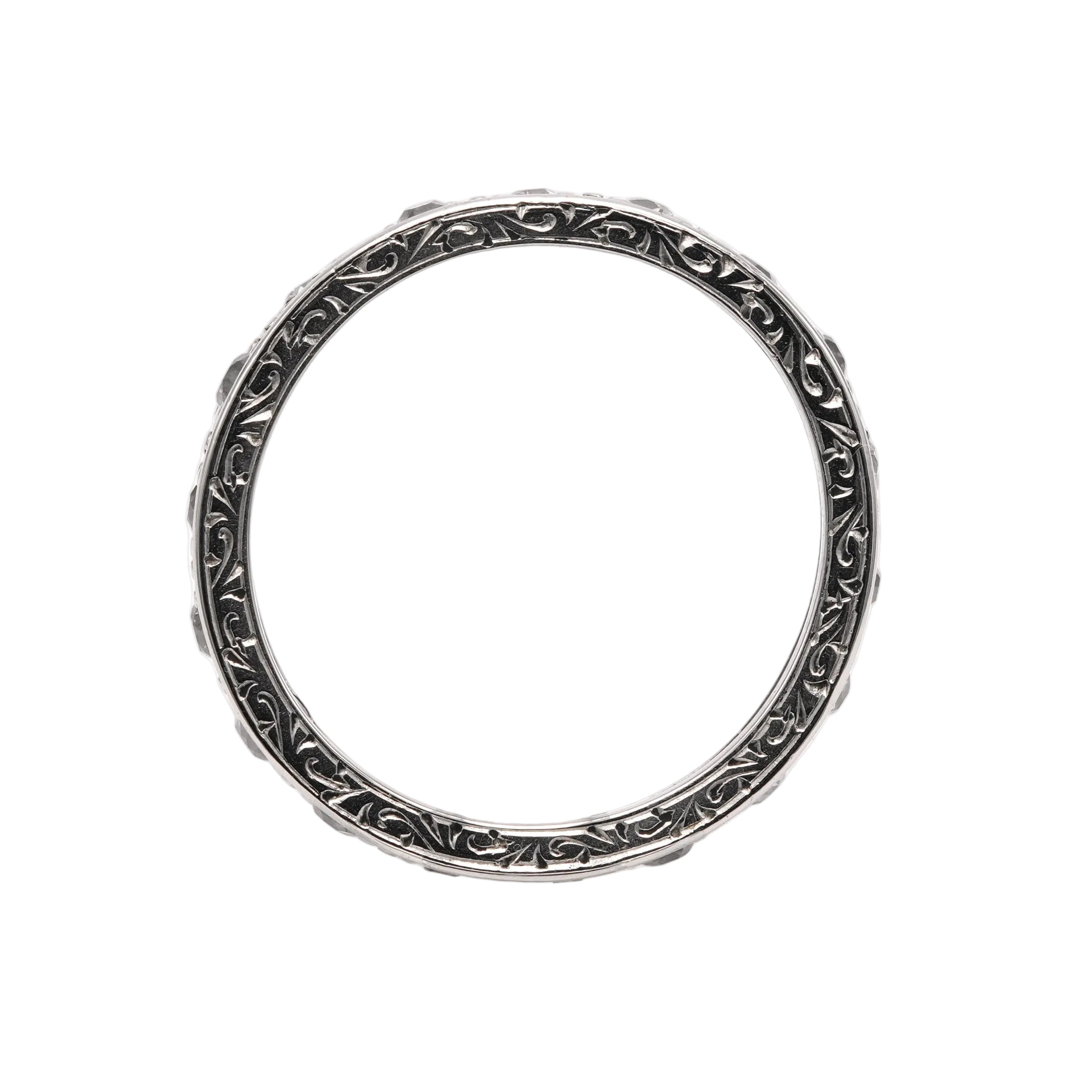 Bague Alliance en or blanc et diamants